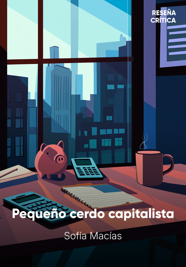Portada del libro Pequeño cerdo capitalista, de Sofía Macías — resumen crítico y reseña en 12min