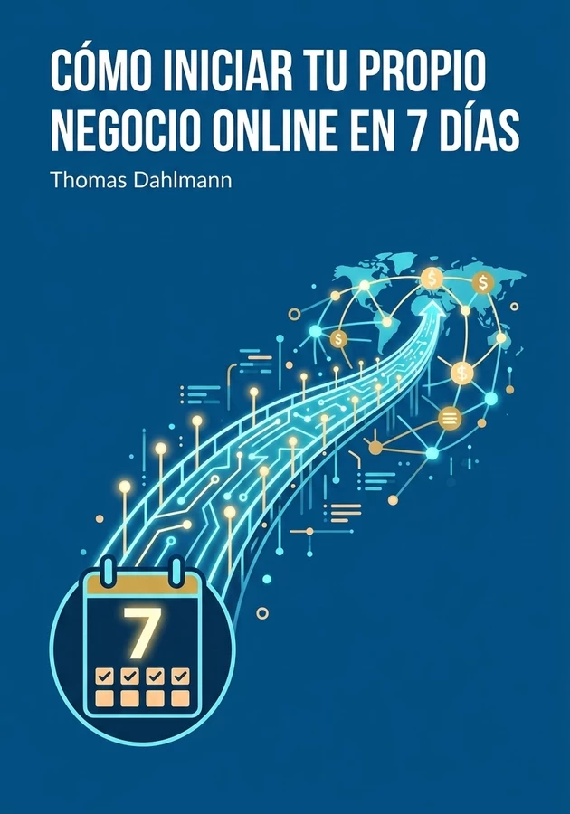 Portada del libro Cómo Iniciar Tu Propio Negocio Online En 7 Días, de Thomas Dahlmann — resumen crítico y reseña en 12min