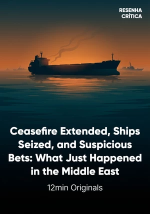 Book cover of Ceasefire Extended, Ships Seized, and Suspicious Bets: What Just Happened in the Middle East by 12min Originals — critical summary review on 12min