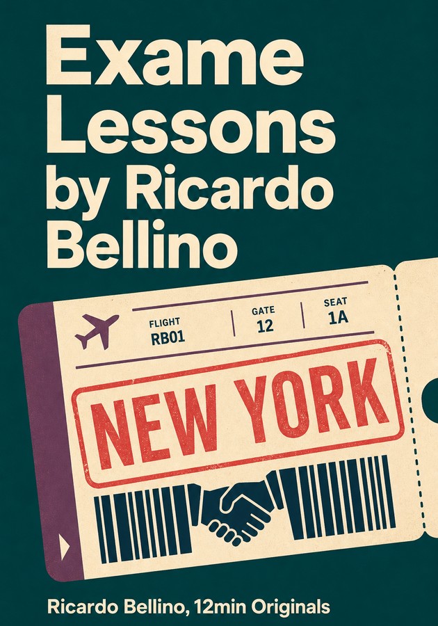 Capa do livro Exame Lessons by Ricardo Bellino, de Ricardo Bellino — resumo e resenha crítica no 12min