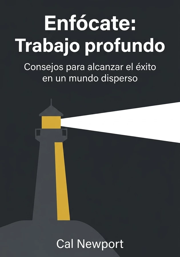 Portada del libro Enfócate: Trabajo profundo, de Cal Newport — resumen crítico y reseña en 12min