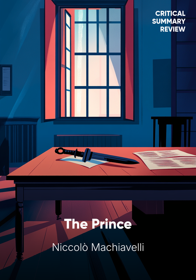 Book cover of The Prince by Niccolò Machiavelli — critical summary review on 12min