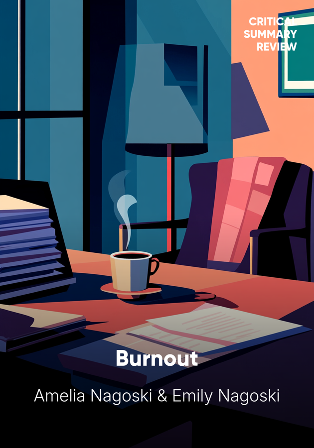 Book cover of Burnout by Amelia Nagoski — critical summary review on 12min