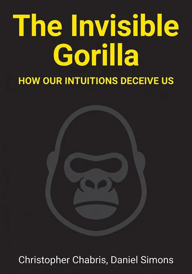 Book cover of The Invisible Gorilla by Christopher Chabris — critical summary review on 12min