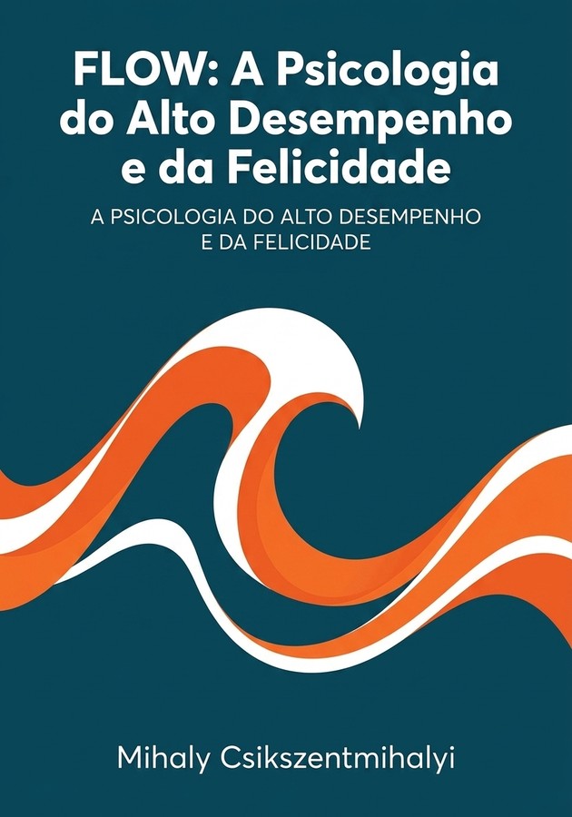 Capa do livro Flow: A Psicologia do Alto Desempenho e da Felicidade, de Mihaly Csikszentmihalyi — resumo e resenha crítica no 12min