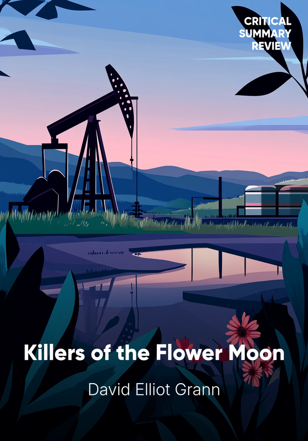 Book cover of Killers of the Flower Moon by David Elliot Grann — critical summary review on 12min