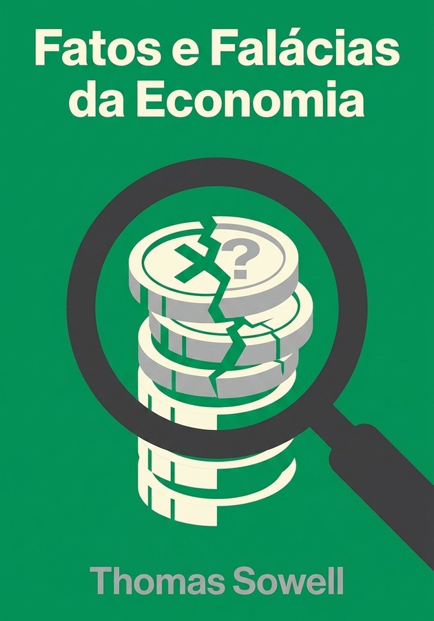 Capa do livro Fatos e Falácias da Economia, de Thomas Sowell — resumo e resenha crítica no 12min