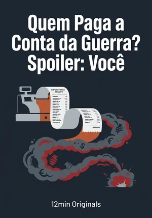Capa do livro Quem Paga a Conta da Guerra? Spoiler: Você, de 12min Originals — resumo e resenha crítica no 12min