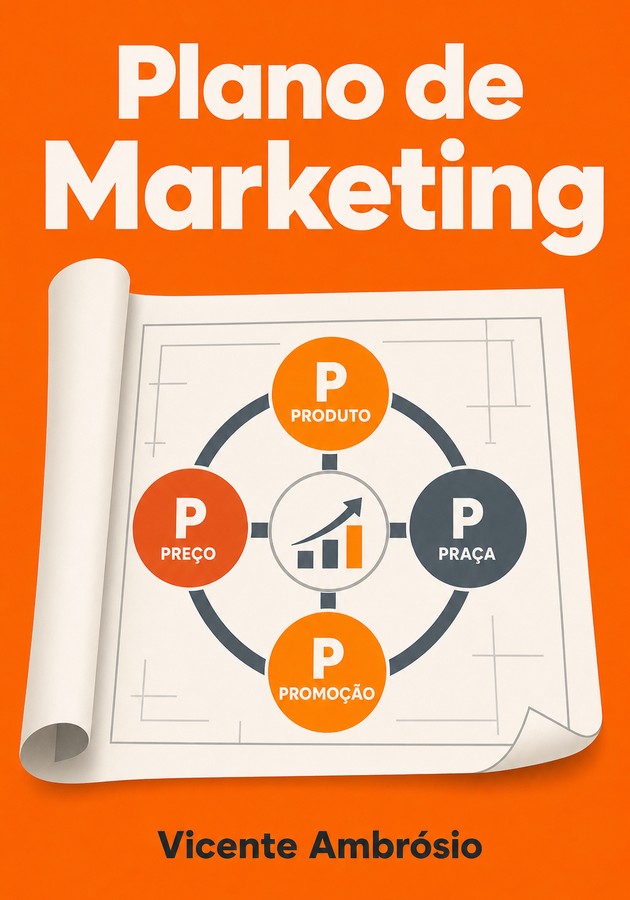 Capa do livro Plano de Marketing , de Vicente Ambrósio — resumo e resenha crítica no 12min