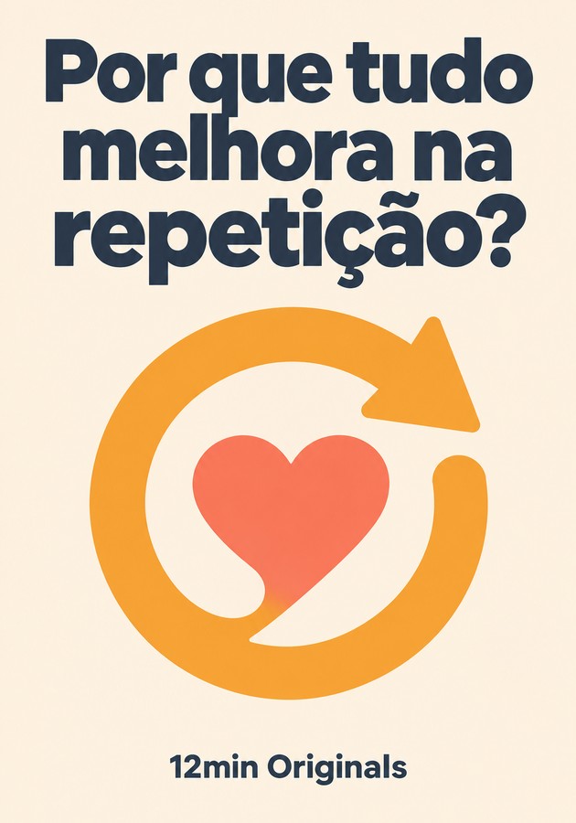 Capa do livro Por que tudo melhora na repetição?, de 12min Originals — resumo e resenha crítica no 12min