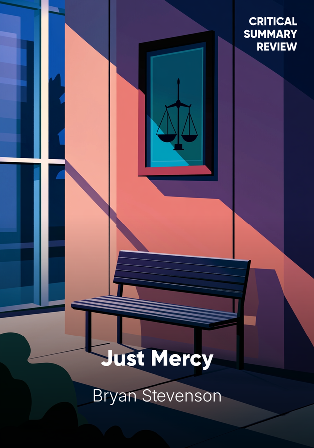 Book cover of Just Mercy by Bryan Stevenson — critical summary review on 12min