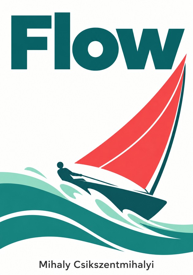 Book cover of Flow by Mihaly Csikszentmihalyi — critical summary review on 12min