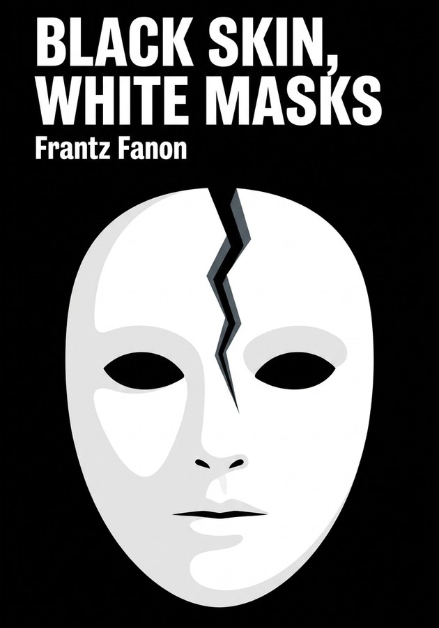 Book cover of Black Skin, White Masks by Frantz Fanon — critical summary review on 12min