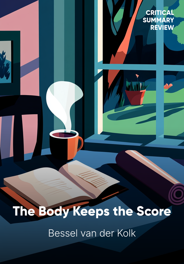 Book cover of The Body Keeps the Score by Bessel van der Kolk — critical summary review on 12min