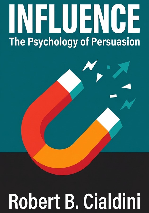Book cover of Influence by Robert B. Cialdini — critical summary review on 12min