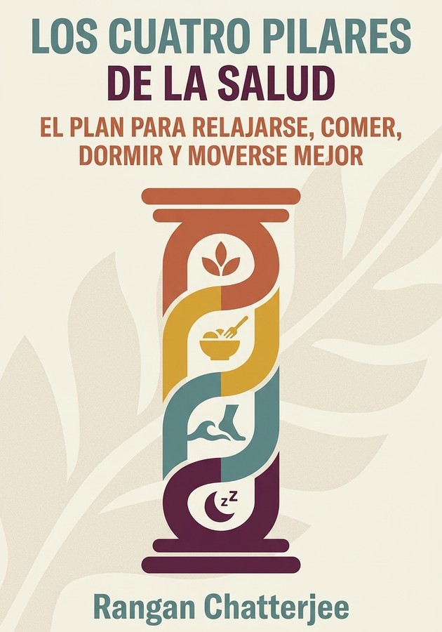 Portada del libro Los cuatro pilares de la salud, de Rangan Chatterjee — resumen crítico y reseña en 12min