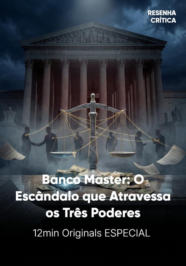 Capa do livro Banco Master: O Escândalo que Atravessa os Três Poderes, de 12min Originals — resumo e resenha crítica no 12min
