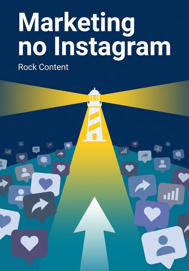 Capa do livro Marketing no Instagram, de  Rock Content — resumo e resenha crítica no 12min