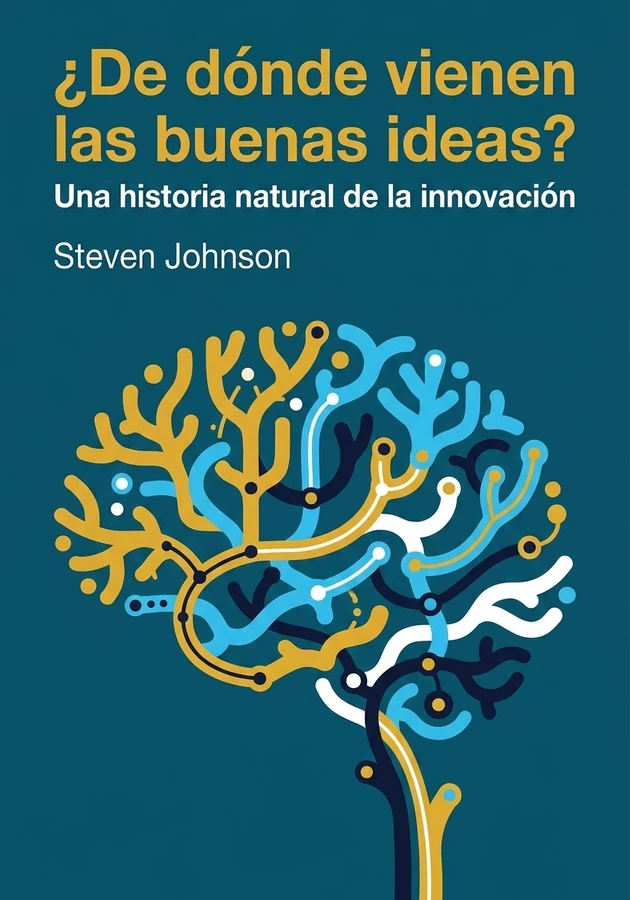 Portada del libro ¿De dónde vienen las buenas ideas?, de Steven Johnson — resumen crítico y reseña en 12min