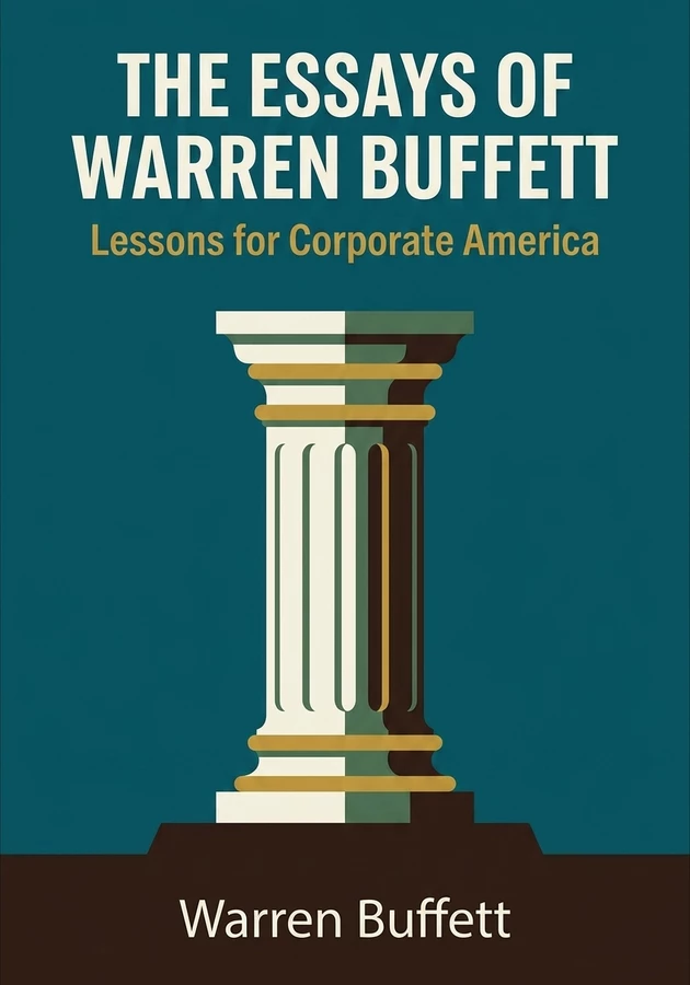 Book cover of The Essays of Warren Buffett by Warren Buffett — critical summary review on 12min