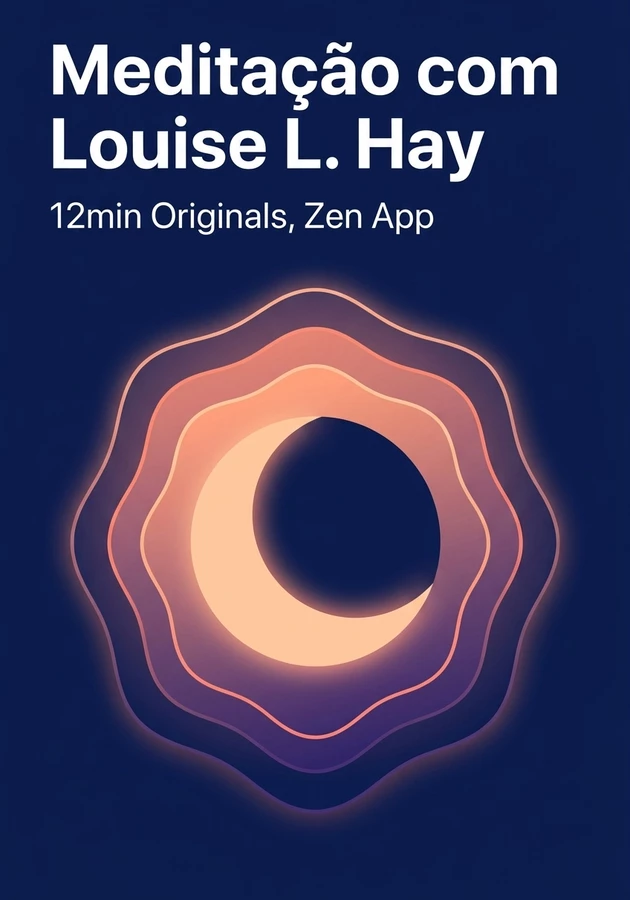 Capa do livro Meditação com Louise L. Hay, de Zen App — resumo e resenha crítica no 12min