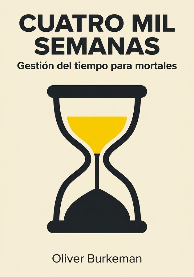 Portada del libro Cuatro mil semanas, de Oliver Burkeman  — resumen crítico y reseña en 12min