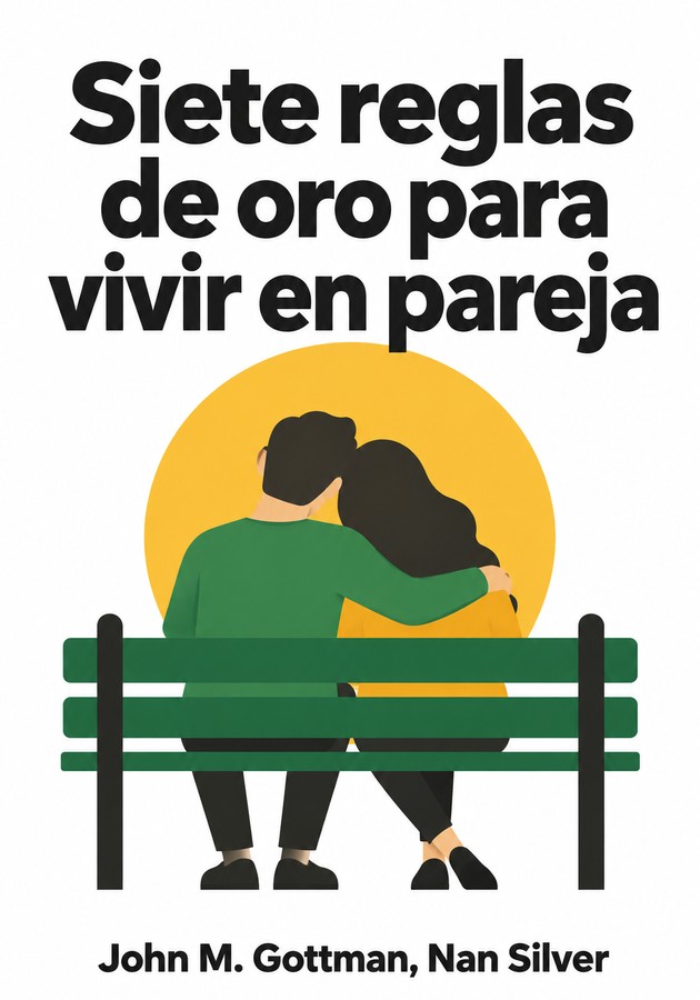 Portada del libro Siete reglas de oro para vivir en pareja, de John M. Gottman — resumen crítico y reseña en 12min
