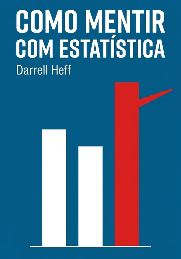 Capa do livro Como Mentir com Estatística, de Darrell Heff  — resumo e resenha crítica no 12min