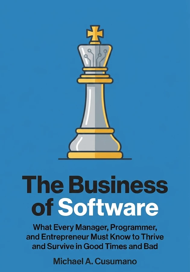 Book cover of The Business of Software by Michael A. Cusumano — critical summary review on 12min