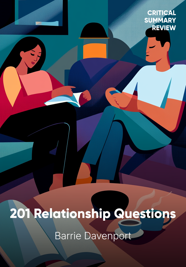 Book cover of 201 Relationship Questions by Barrie Davenport — critical summary review on 12min