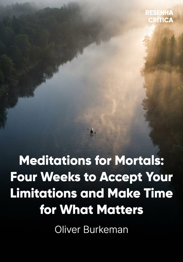 Book cover of Meditations for Mortals: Four Weeks to Accept Your Limitations and Make Time for What Matters by Oliver Burkeman  — critical summary review on 12min