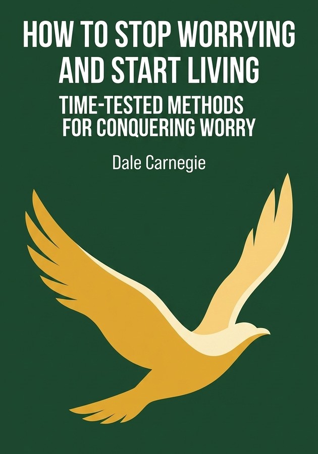 Book cover of How to Stop Worrying and Start Living by Dale Carnegie — critical summary review on 12min