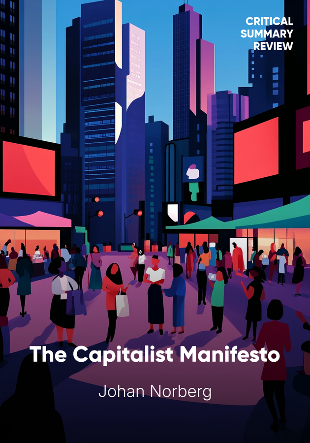 Book cover of The Capitalist Manifesto by Johan Norberg — critical summary review on 12min