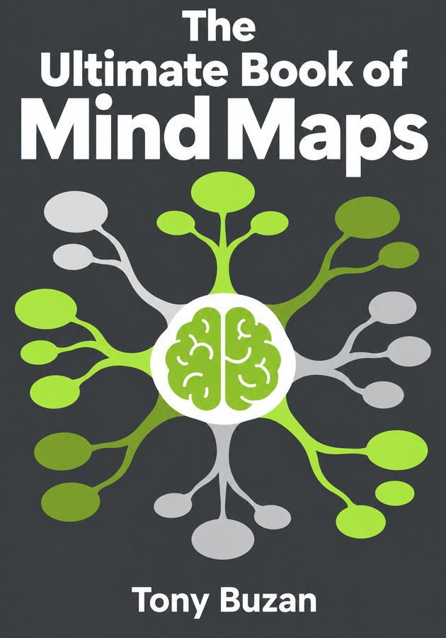 Book cover of The Ultimate Book of Mind Maps by Tony Buzan — critical summary review on 12min