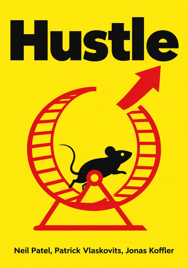 Portada del libro Hustle, de Jonas Koffler & Neil Patel &  Patrick Vlaskovits — resumen crítico y reseña en 12min