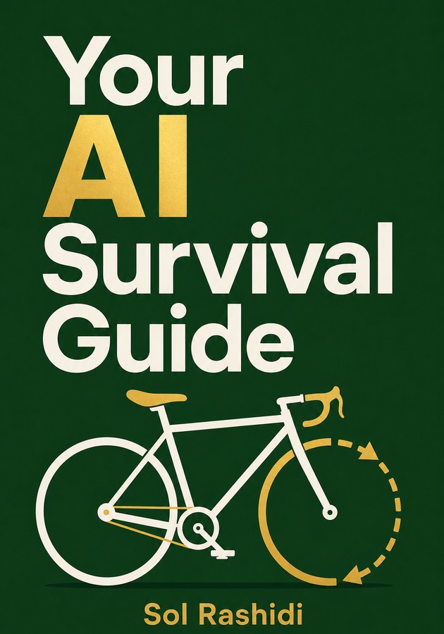 Capa do livro Your AI Survival Guide, de Sol Rashidi — resumo e resenha crítica no 12min