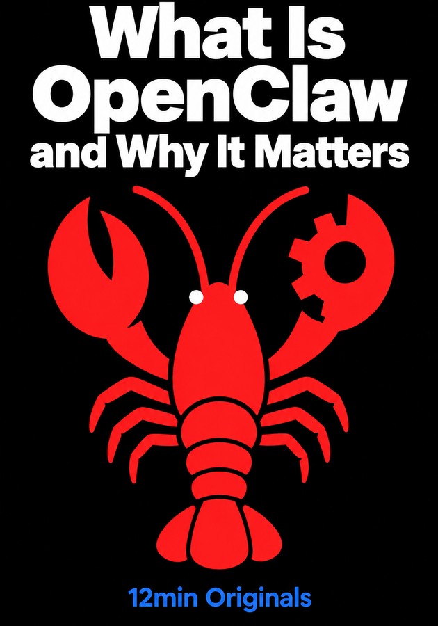 Book cover of What Is OpenClaw and Why It Matters by 12min Originals — critical summary review on 12min