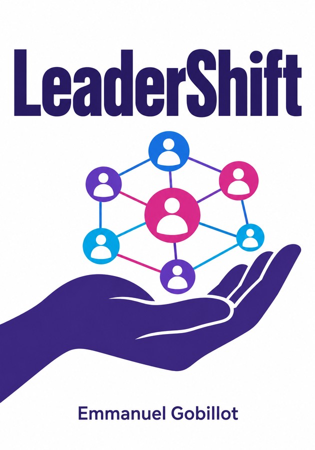 Book cover of LeaderShift by Emmanuel Gobillot — critical summary review on 12min