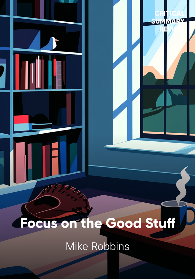 Book cover of Focus on the Good Stuff by Mike Robbins — critical summary review on 12min