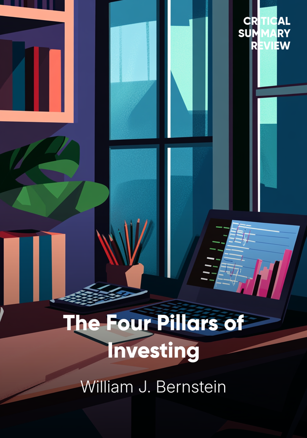 Book cover of The Four Pillars of Investing by William J. Bernstein — critical summary review on 12min