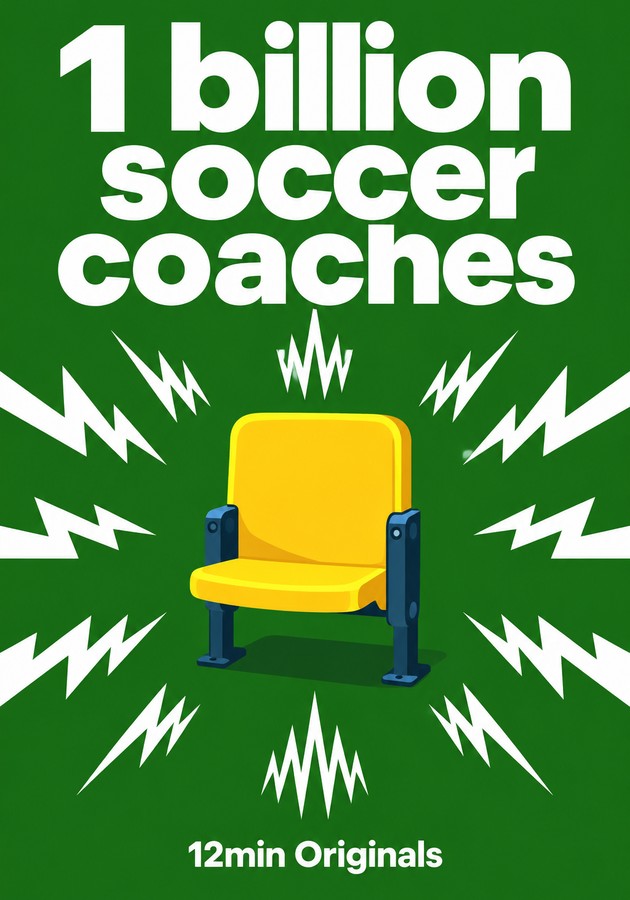 Book cover of 1 billion soccer coaches by 12min Originals — critical summary review on 12min