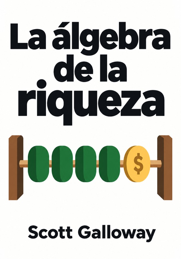 Portada del libro La álgebra de la riqueza, de Scott Galloway — resumen crítico y reseña en 12min