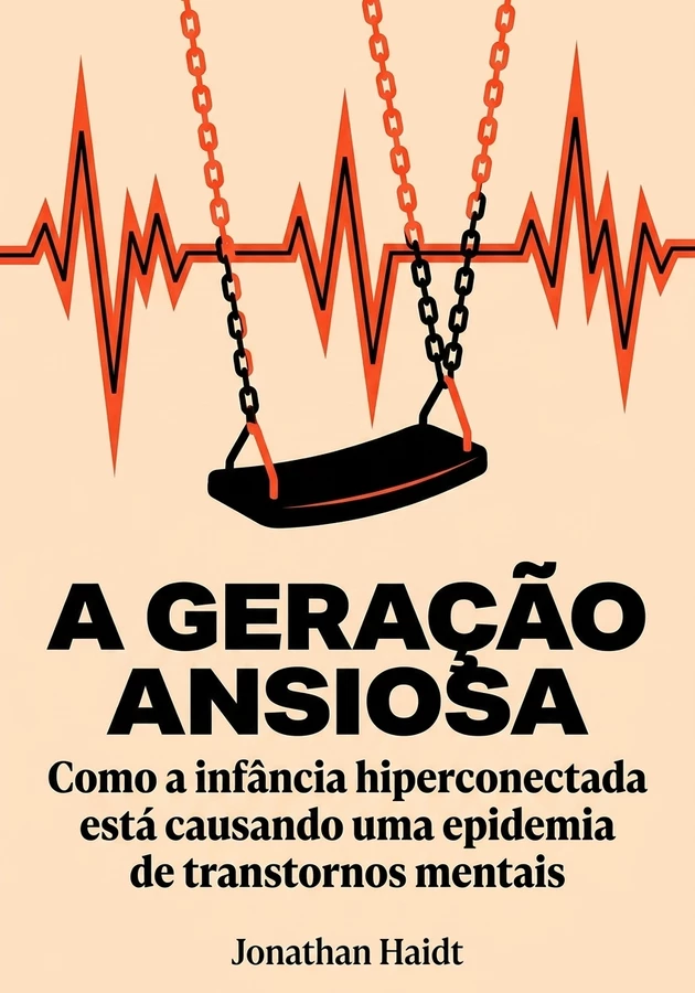 Capa do livro A geração ansiosa, de Jonathan Haidt — resumo e resenha crítica no 12min