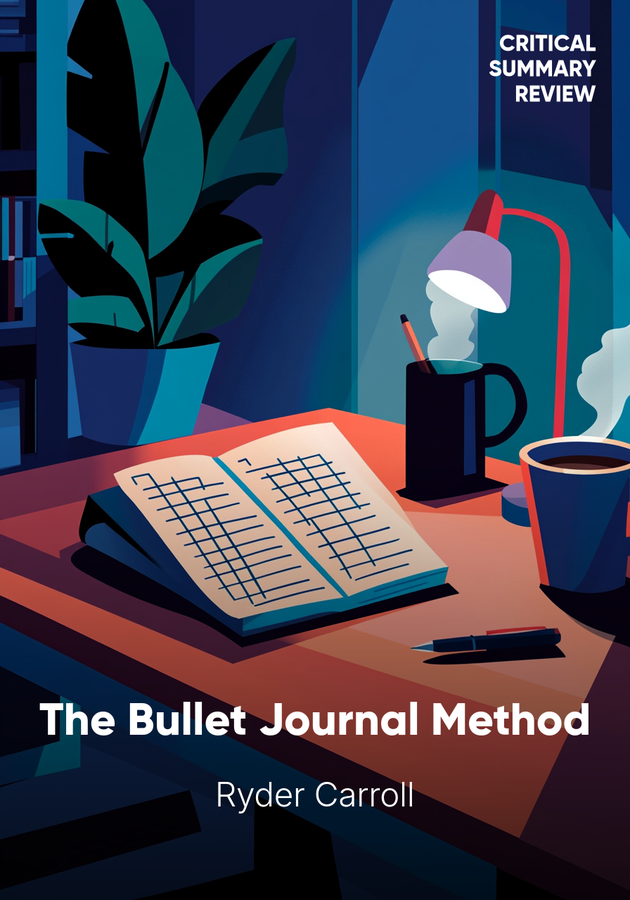 Book cover of The Bullet Journal Method by Ryder Carroll — critical summary review on 12min