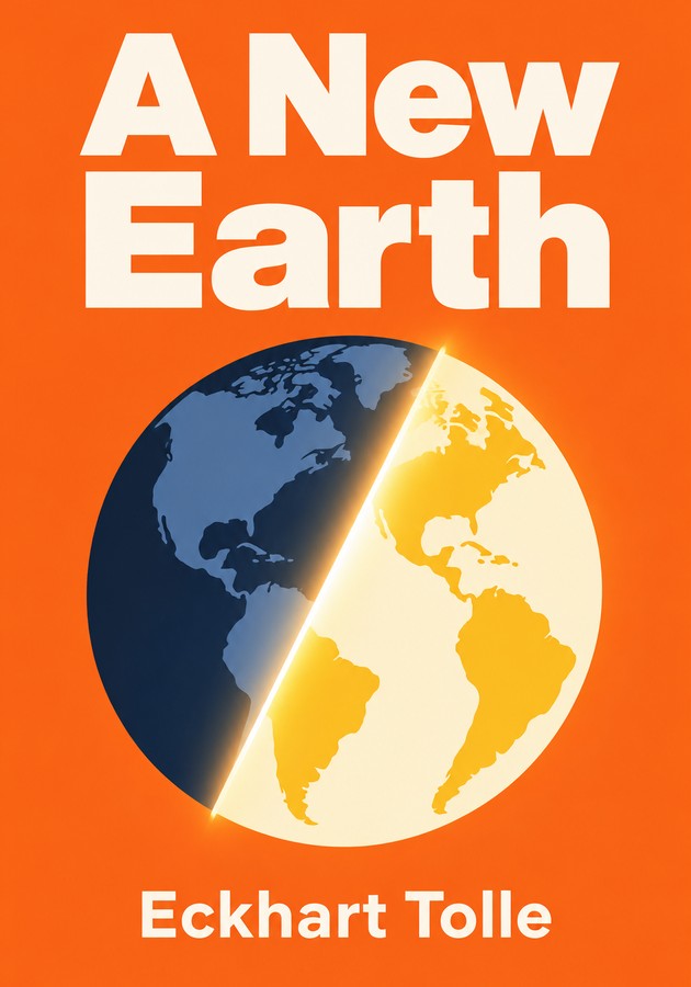 Book cover of A New Earth by Eckhart Tolle — critical summary review on 12min