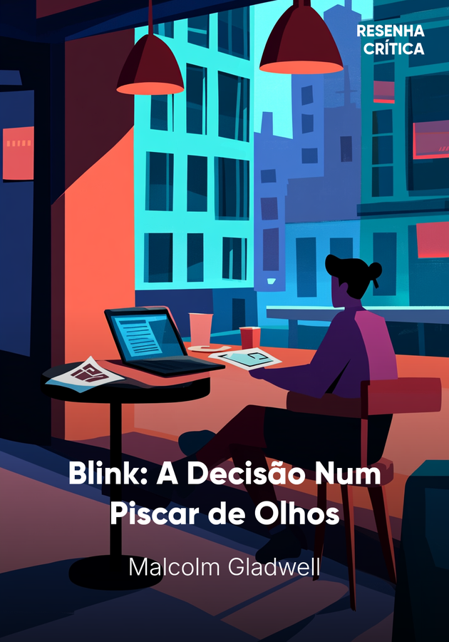 Capa do livro Blink: A Decisão Num Piscar de Olhos, de Malcolm Gladwell — resumo e resenha crítica no 12min