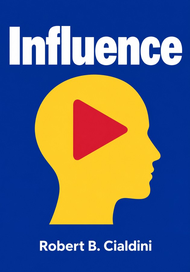 Book cover of Influence by Robert B. Cialdini — critical summary review on 12min