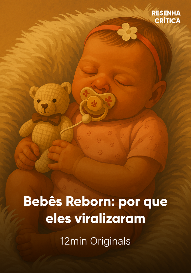 Capa do livro Bebês Reborn: por que eles viralizaram, de 12min Originals — resumo e resenha crítica no 12min