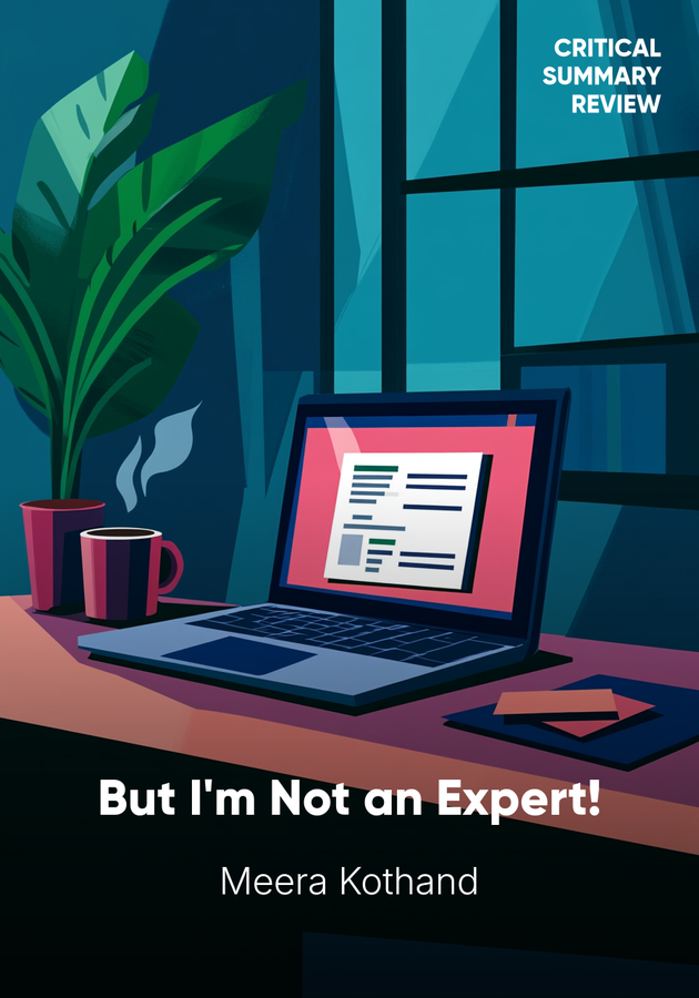 Book cover of But I'm Not an Expert! by Meera Kothand — critical summary review on 12min