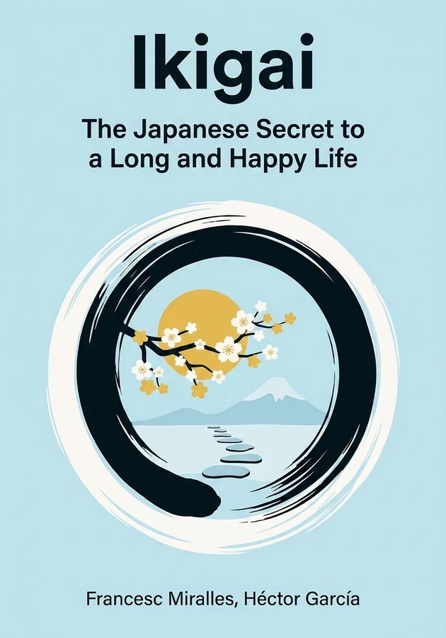 Book cover of Ikigai by Francesc Miralles — critical summary review on 12min